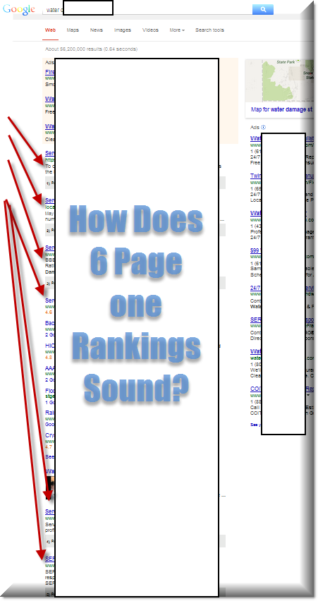 6 page one rankings